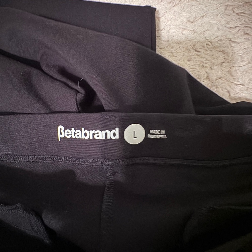 Betabrand Sleek Black Dress Yoga Pants/Leggings - Picture 5 of 9